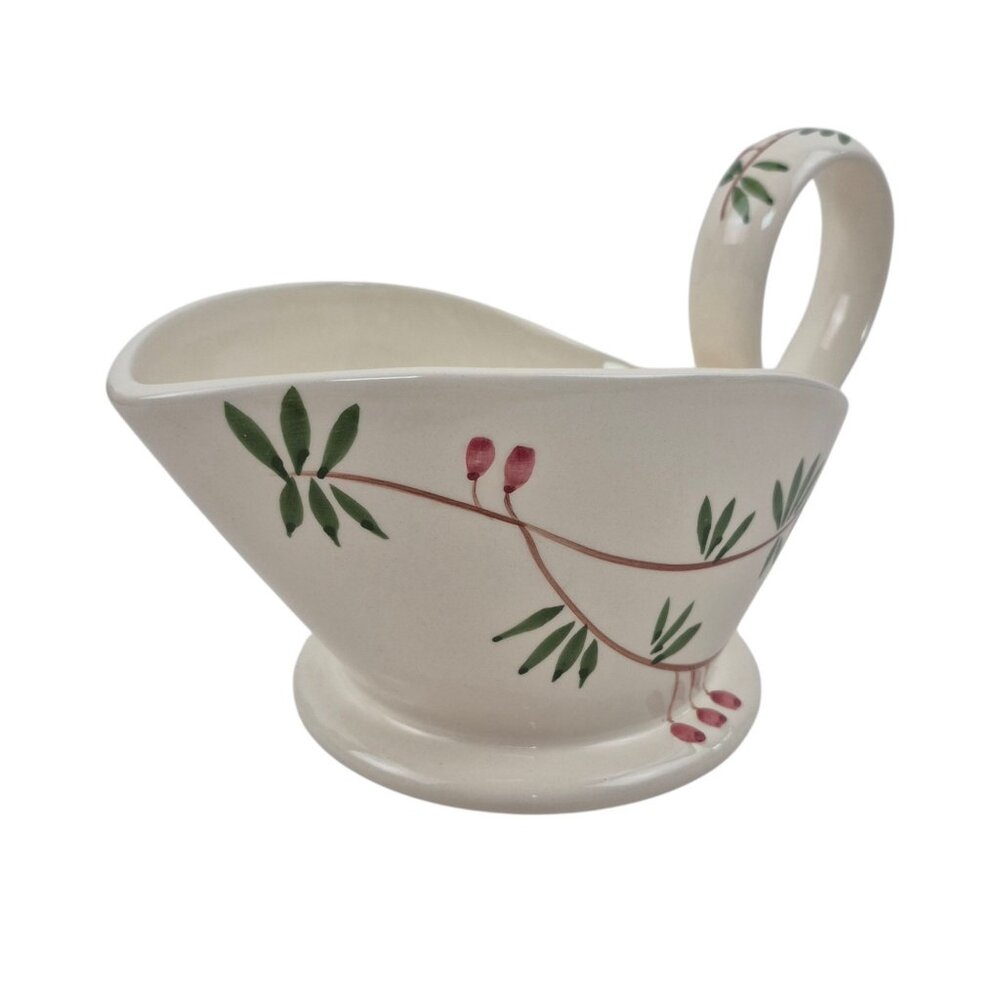 Bath And Body Works Holiday Ceramic Pitcher Bowl 1997 Christmas Decor Portugal